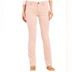 Talbots Straight Leg Corduroy Pants - Light Pink